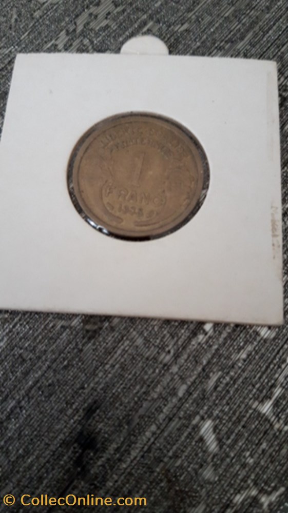 1 franc 1938 bronze-alu Morlon monnaie 1 franc 1938 bronze alu morlon