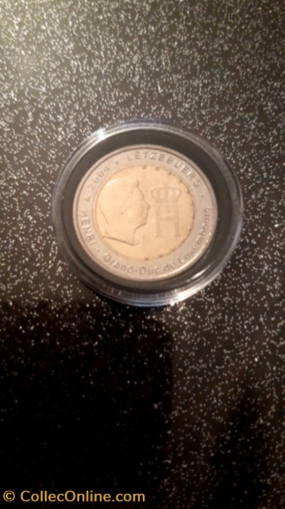 2 euros 2004 Luxembourg Grand Duc Henri monnaie 2 euros 2004 luxembourg grand duc henri