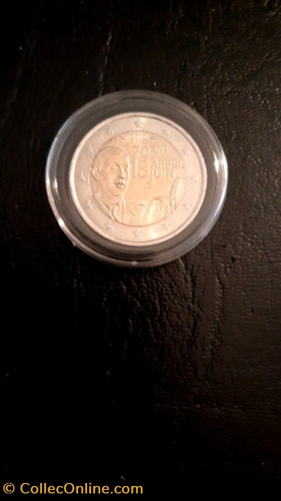 2 euros 2010 Appel du 18 juin 1940 France monnaie 2 euros 2010 appel du 18 juin 1940 france