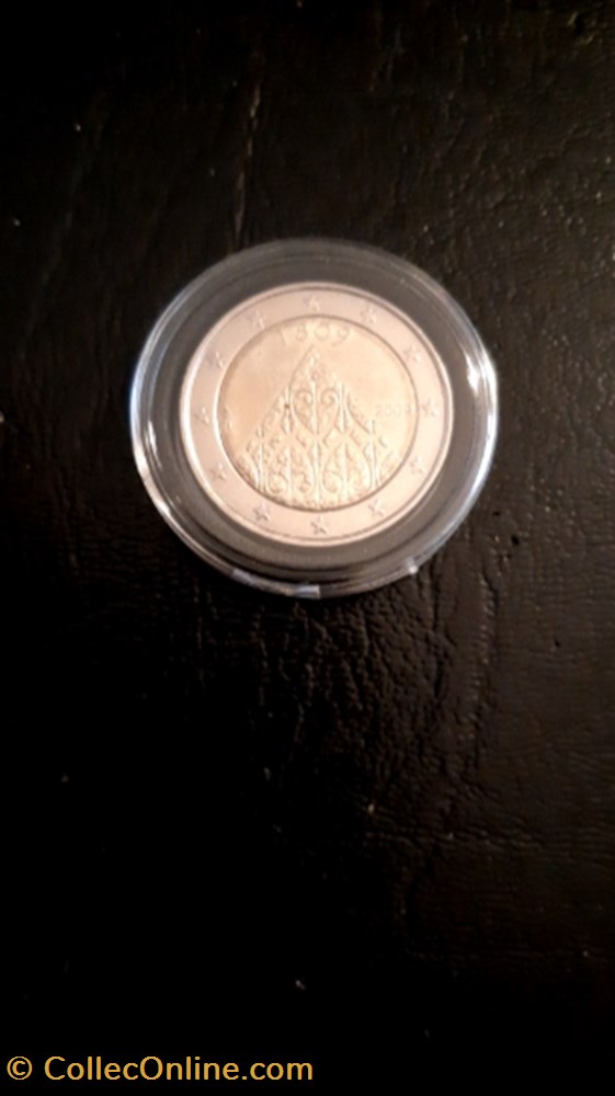 monnaie 2 euros 2009 200 ans autonomie de la finlande finlande