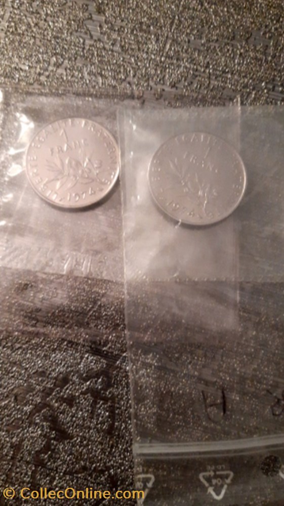 1 franc 1974 la semeuse FDC monnaie 1 franc 1974 la semeuse fdc