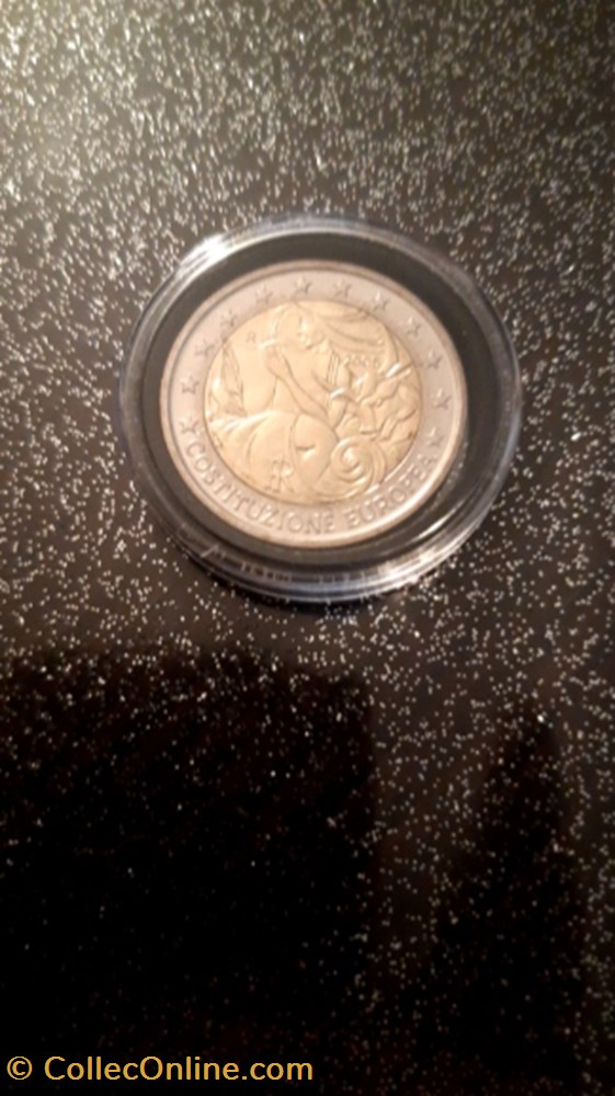 2 euros 2005 Italie Constitution Européenne monnaie 2 euros 2005 italie constitution europeenne