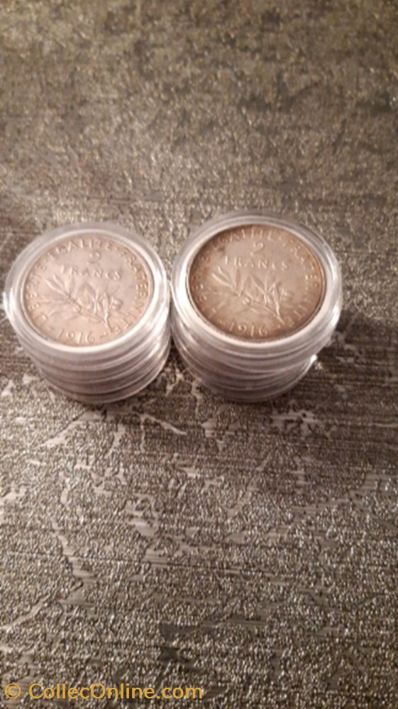 2 francs 1916 semeuse monnaie 2 francs 1916 semeuse