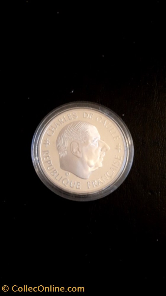 1 franc piéfort général de gaulle 1988 monnaie 1 franc piefort general de gaulle 1988