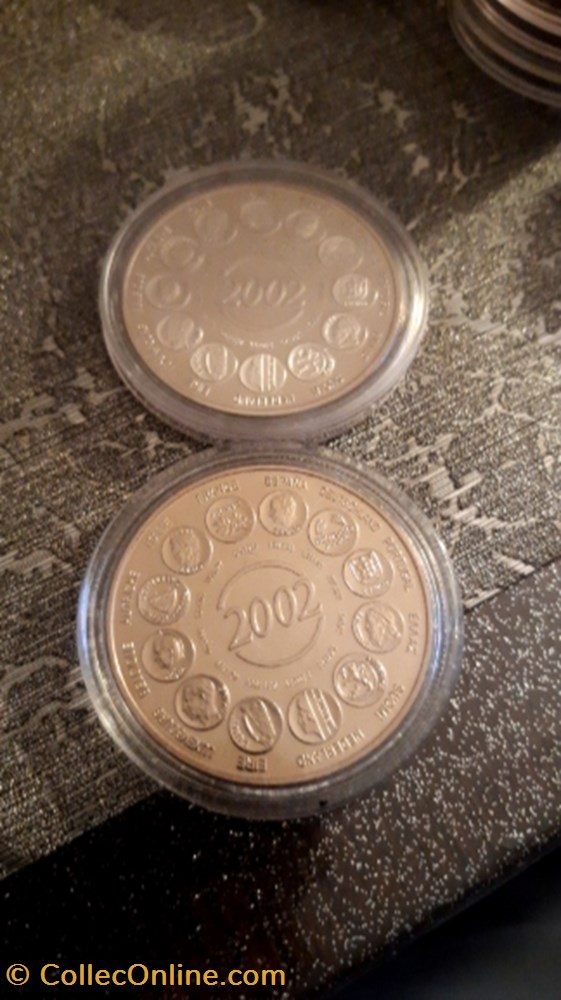 medaille 2002 essai naissance de euro