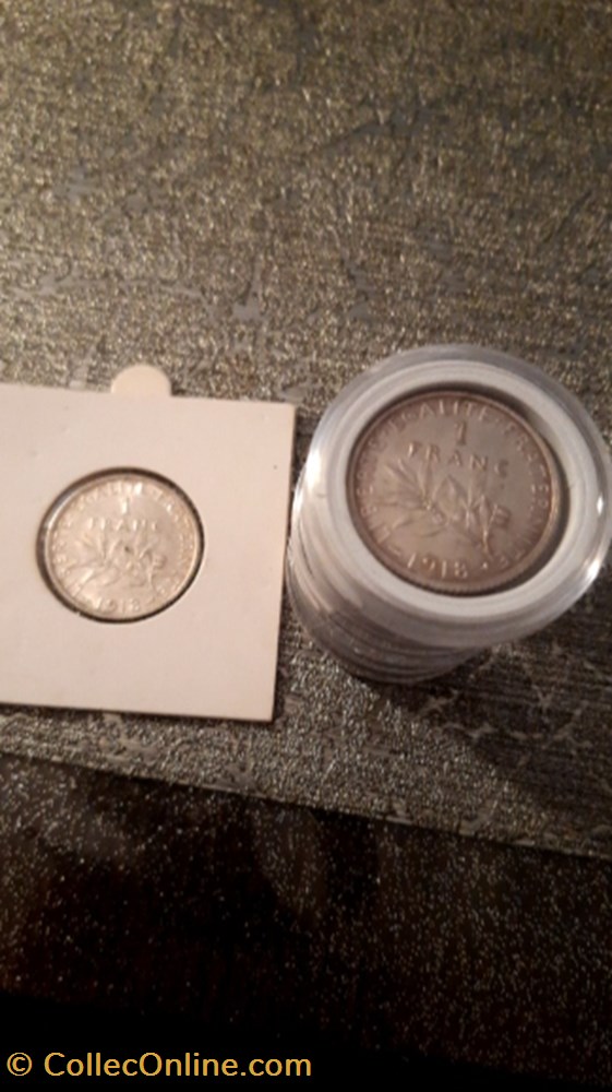 1 franc 1918 la semeuse monnaie 1 franc 1918 la semeuse