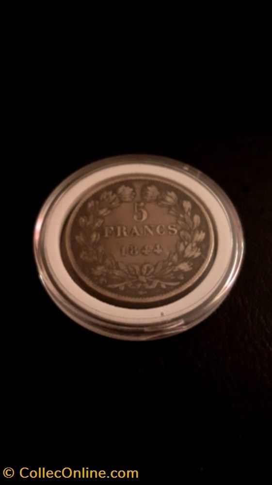 5 francs 1844 W IIIe type Domard monnaie 5 francs 1844 w iiie type domard