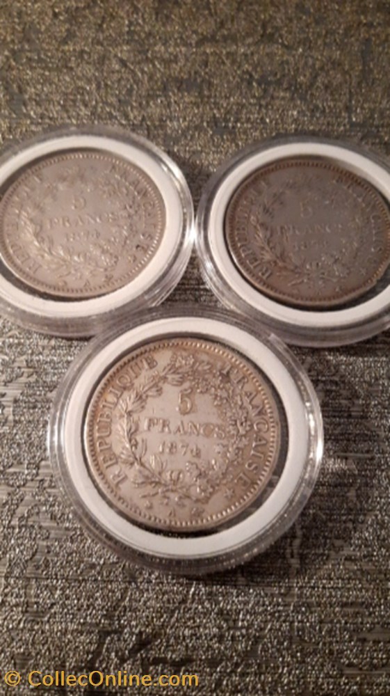 monnaie 5 francs 1874 a hercule