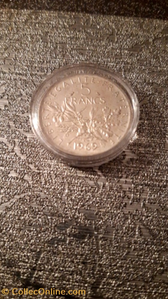 monnaie 5 francs 1969 semeuse