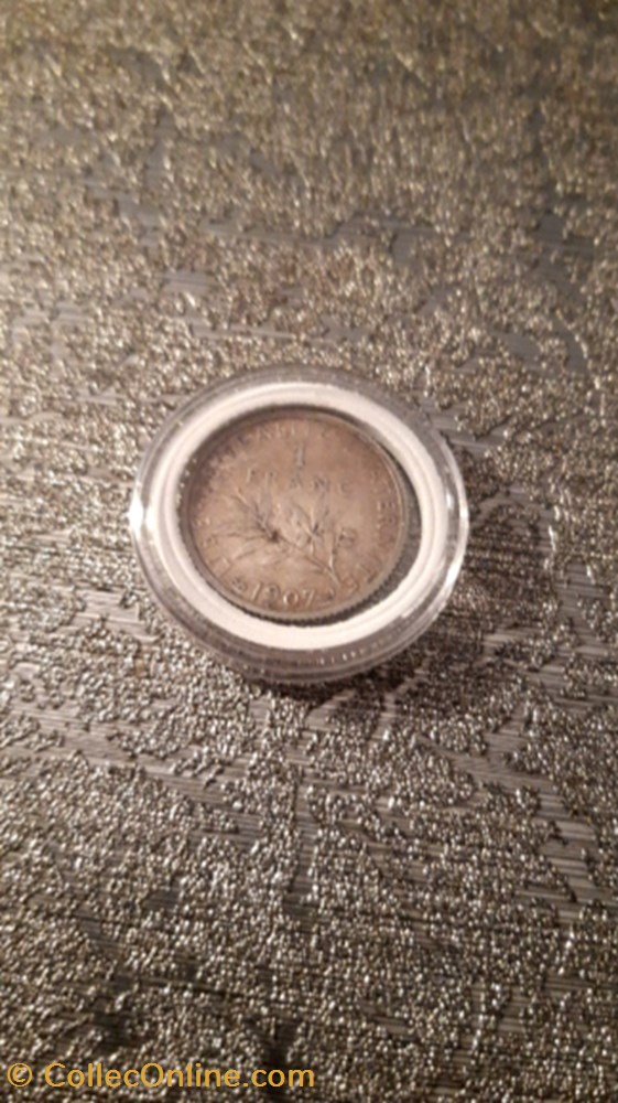 1 franc 1907 la semeuse monnaie 1 franc 1907 la semeuse