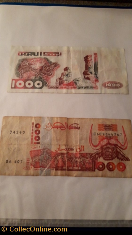 billet 1000 dinars algerie