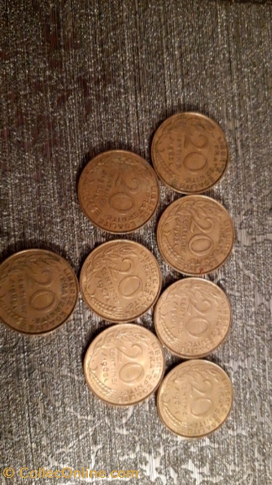20 centimes 1962 à1969 Marianne monnaie 20 centimes 1962 a1969 marianne