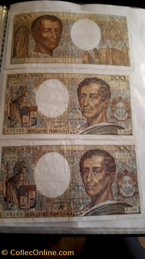 billet 200 francs 1989 1989 1990 montesquieu