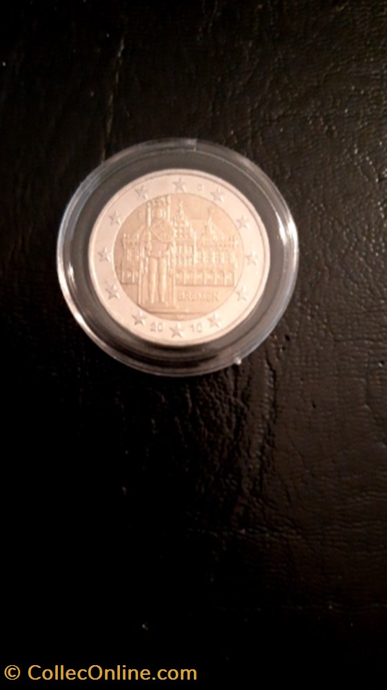 2 euros 2010 Brême Allemagne monnaie 2 euros 2010 breme allemagne