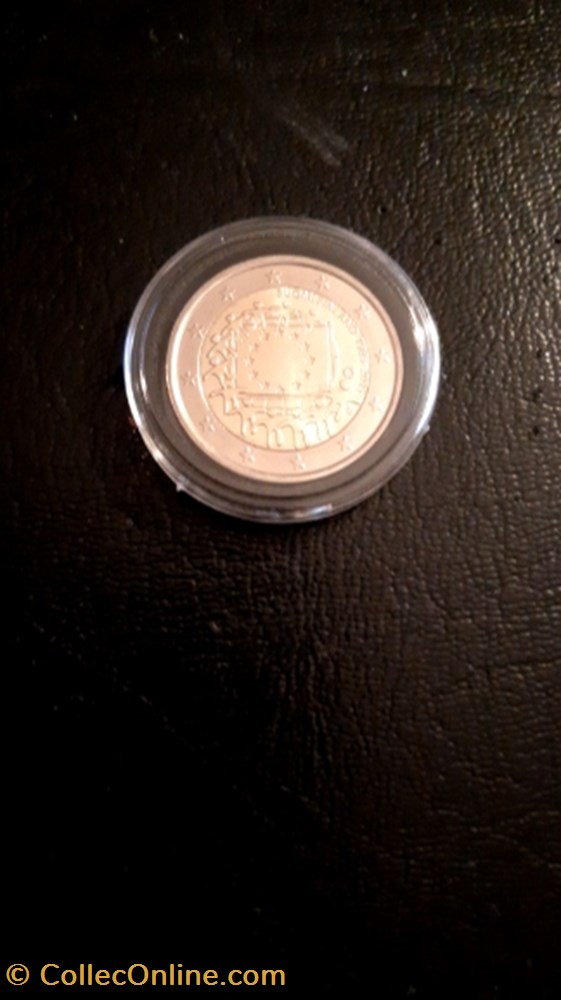 2 euros 2015 30 ans du drapeau européen Finlande monnaie 2 euros 2015 30 ans du drapeau europeen finlande