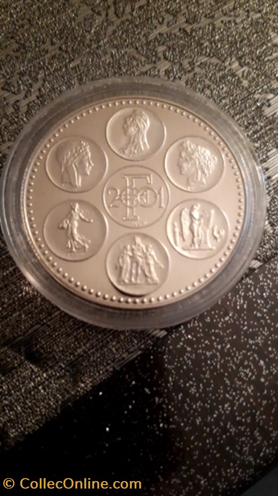 Medaille 2002 Essai Fin du cours légal du franc medaille 2002 essai fin du cours legal du franc