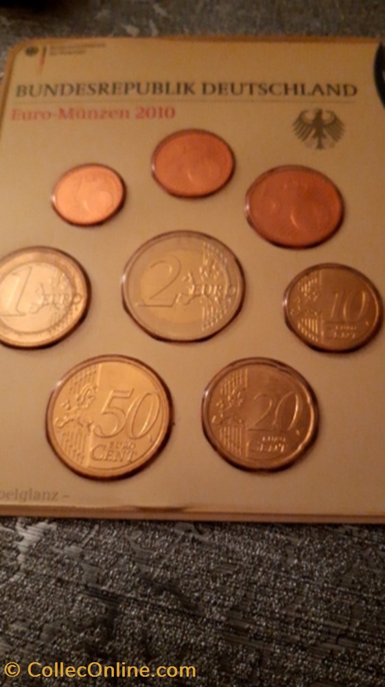 Serie 2010 Allemagne monnaie euro serie 2010 allemagne