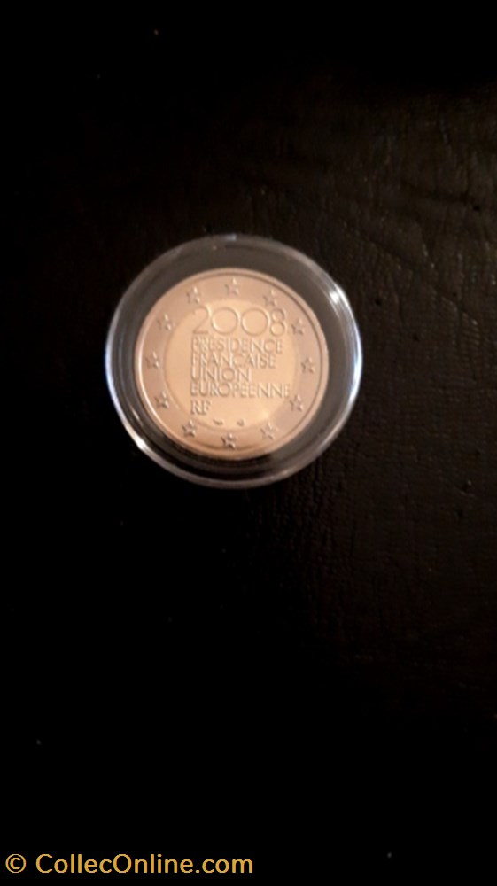 2 euros 2008 Présidence de l'U.E France monnaie 2 euros 2008 presidence de u e france