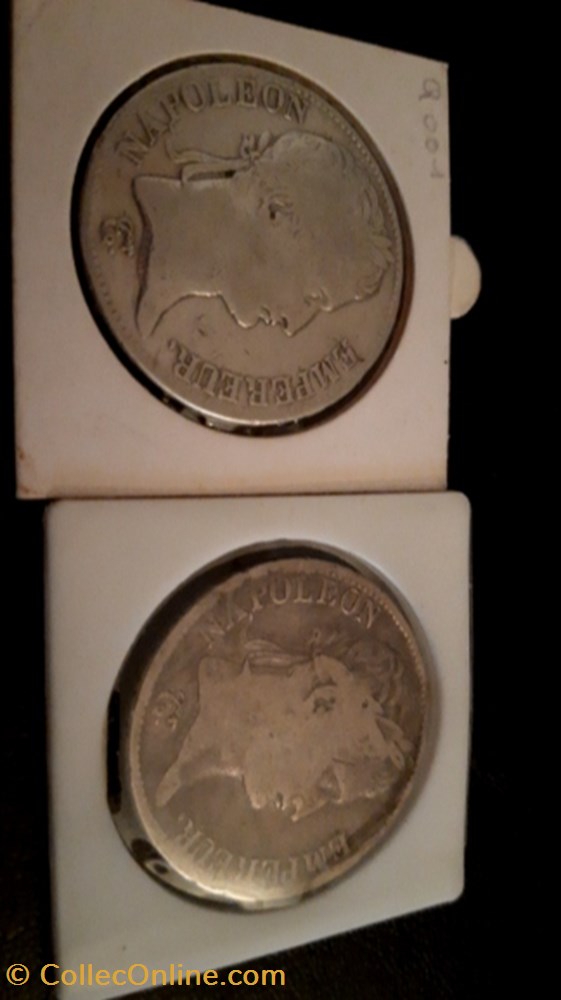 5 francs 1812 I ET Q Napoleon Empereur,Empire français monnaie 5 francs 1812 i et q napoleon empereur empire francais