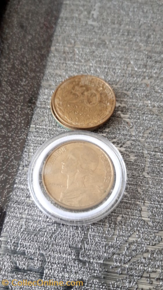 monnaie 50 centimes 1962 marianne 4 plis