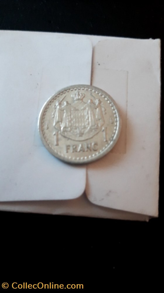 1 francs 1943 Louis II Monaco monnaie 1 francs 1943 louis ii monaco
