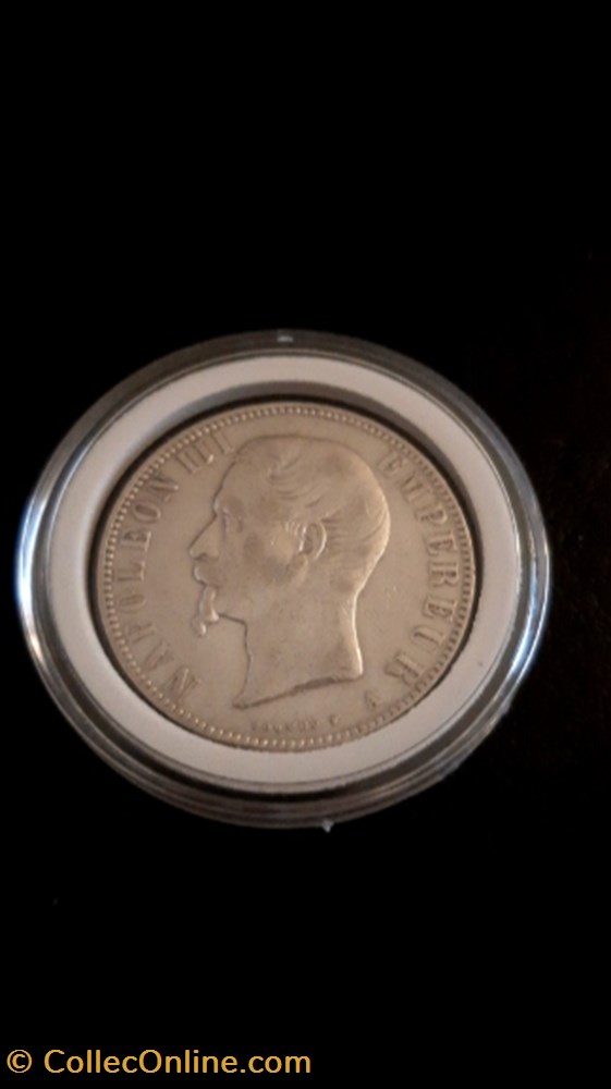 monnaie 5 francs 1855 a napoleon iii tete nue