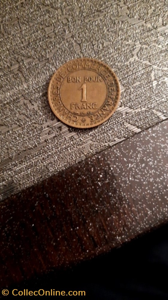 1 franc 1922 Chambre du commerce monnaie 1 franc 1922 chambre du commerce