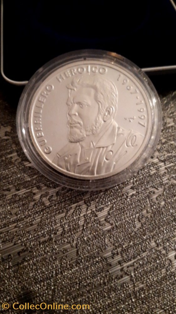 10 pesos 1997 argent Che guevara CUBA monnaie 10 pesos 1997 argent che guevara cuba