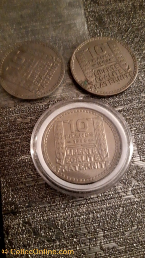 10 francs 1946 Turin Rameaux cours monnaie 10 francs 1946 turin rameaux cours