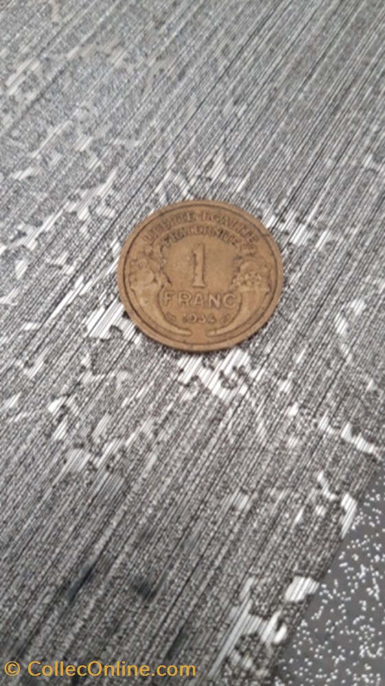 1 franc 1934 bronze-alu Morlon monnaie 1 franc 1934 bronze alu morlon