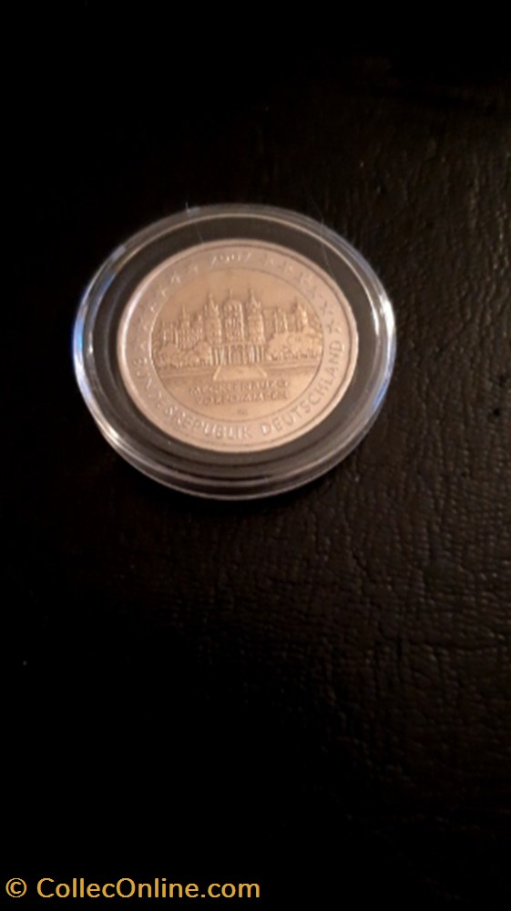 2 euros 2007 Mecklembourg-Poméranie-Occidentale Allemagne monnaie 2 euros 2007 mecklembourg pomeranie occidentale allemagne