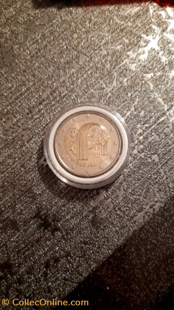 2 euro 2018 25e anniversaire de la République Slovaque.Slovaquie monnaie 2 euro 2018 25e anniversaire de la republique slovaque slovaquie