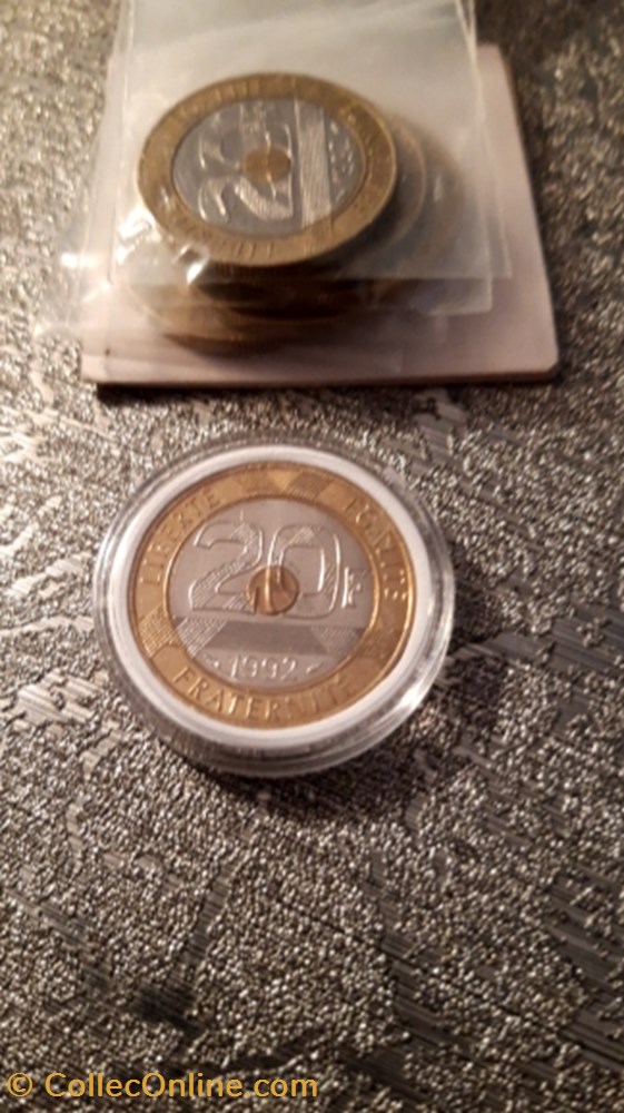 20 francs 1992 Mont saint michel monnaie 20 francs 1992 mont saint michel