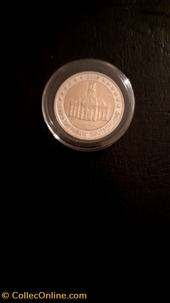2 euros 2009 Sarre Allemagne monnaie 2 euros 2009 sarre allemagne