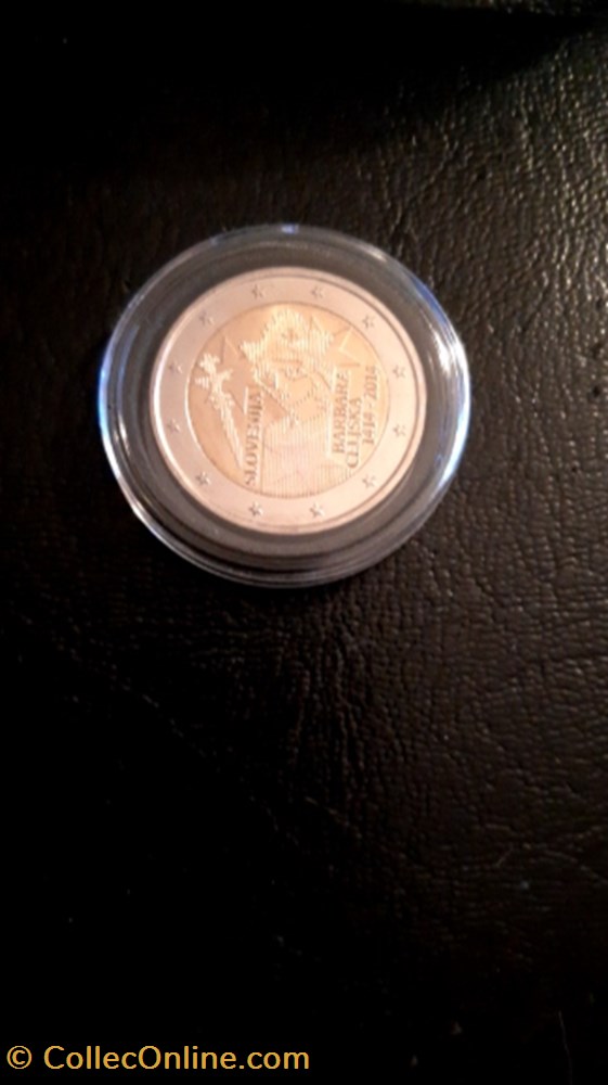 2 euros 2014 600e anniversaire de Barbara Celjska Slovénie monnaie 2 euros 2014 600e anniversaire de barbara celjska slovenie