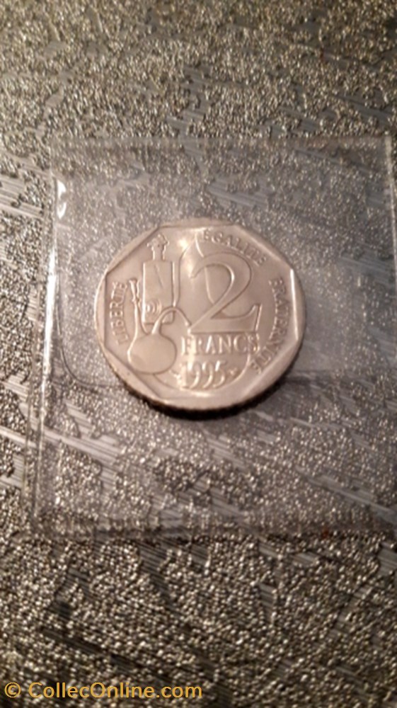 2 francs 1995 Louis Pasteur monnaie 2 francs 1995 louis pasteur