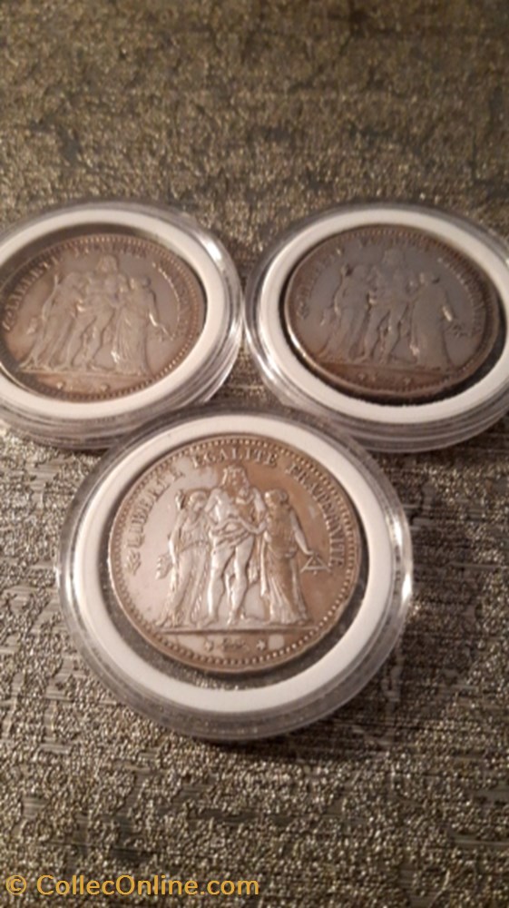 monnaie 5 francs 1874 a hercule