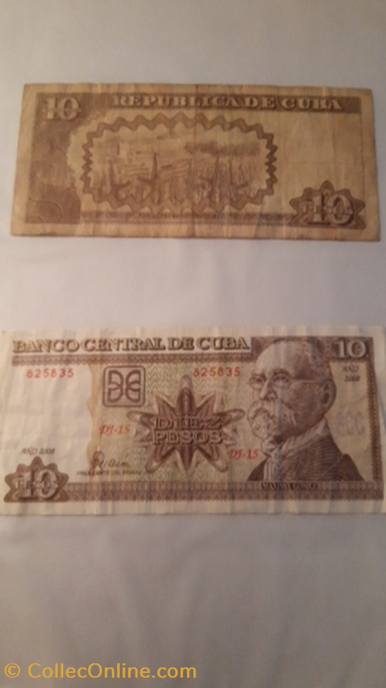 billet 10 pesos 2005 2008 cuba