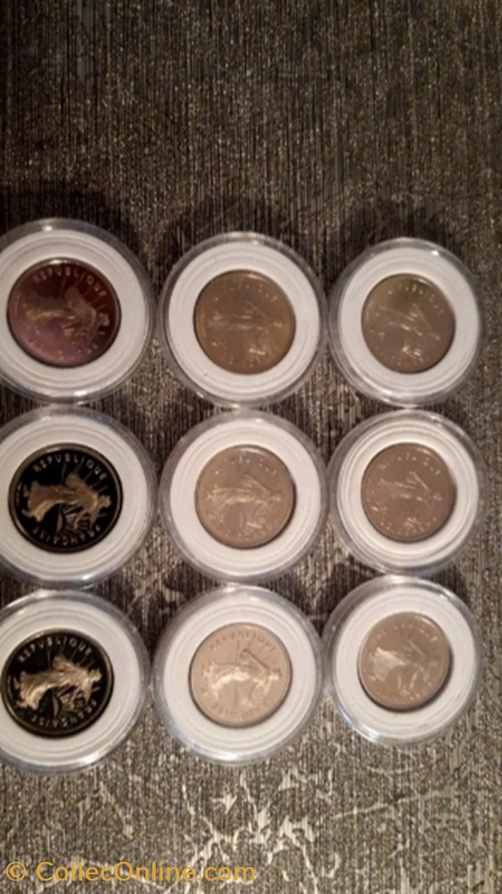 50 centimes semeuse BE de 1992 à2001 manque 1998 2 monnaie 50 centimes semeuse be de 1992 a2001 manque 1998