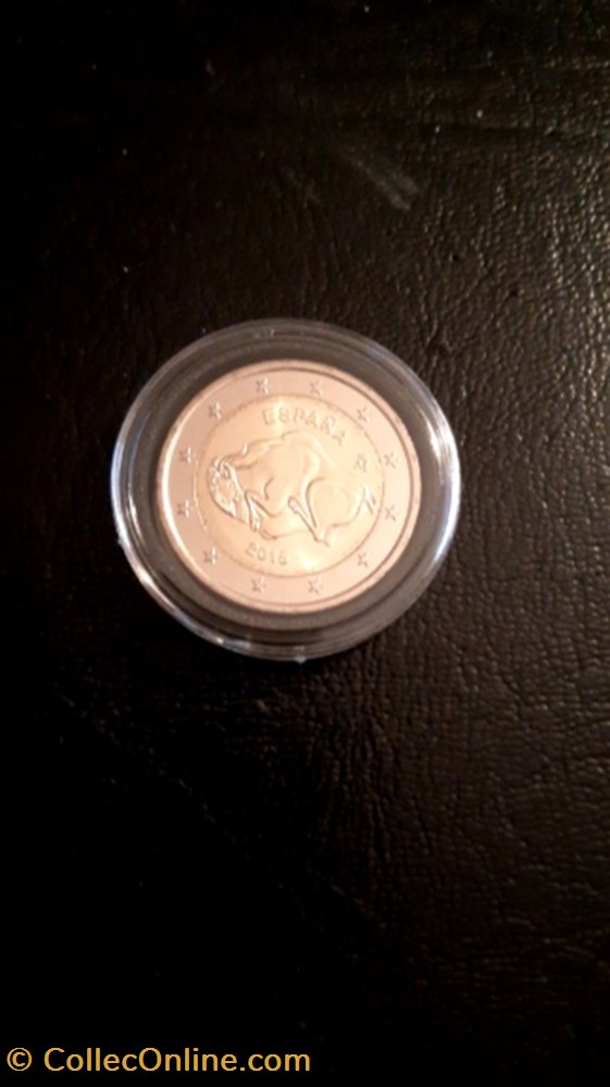 2 euros 2015 Grotte d'altamira Espagne monnaie 2 euros 2015 grotte altamira espagne
