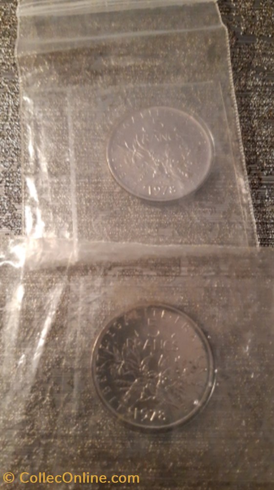 monnaie 5 francs 1978 semeuse fdc