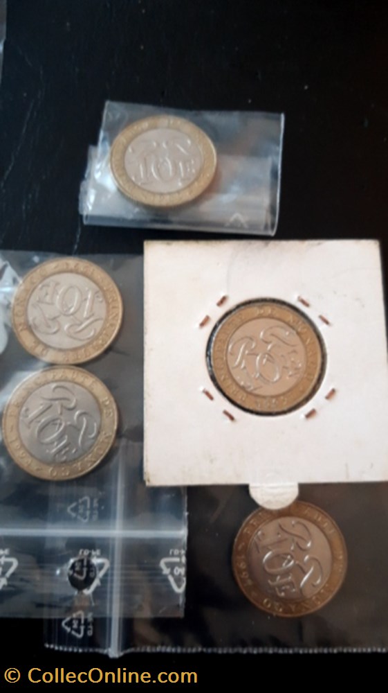 10 francs 1989,1994,1997 Monaco monnaie 10 francs 1989 1994 1997 monaco