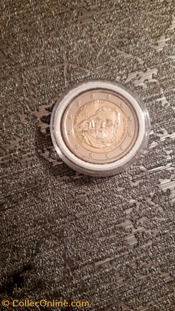 2 euro 2019 100 ans de Manolis Andronikos Gréce monnaie 2 euro 2019 100 ans de manolis andronikos grece