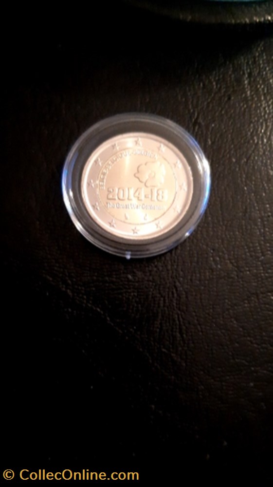 2 euros 2014 centenaire de la premiere guerre mondiale Belgique monnaie 2 euros 2014 centenaire de la premiere guerre mondiale belgique