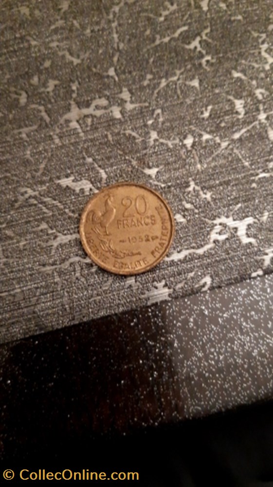 20 francs 1952 Guiraud monnaie 20 francs 1952 guiraud