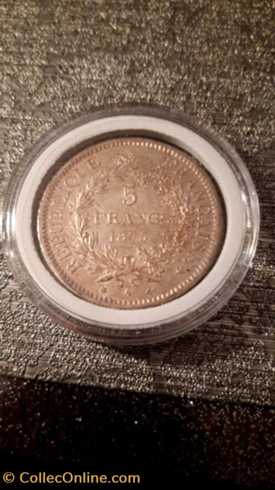 monnaie 5 francs 1875 a hercule