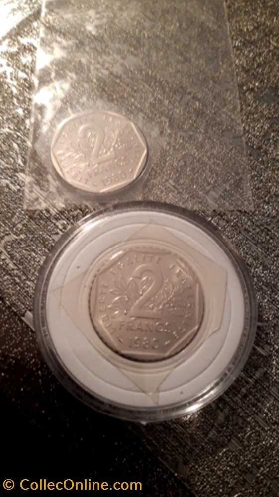 2 francs 1980 semeuse FDC monnaie 2 francs 1980 semeuse fdc