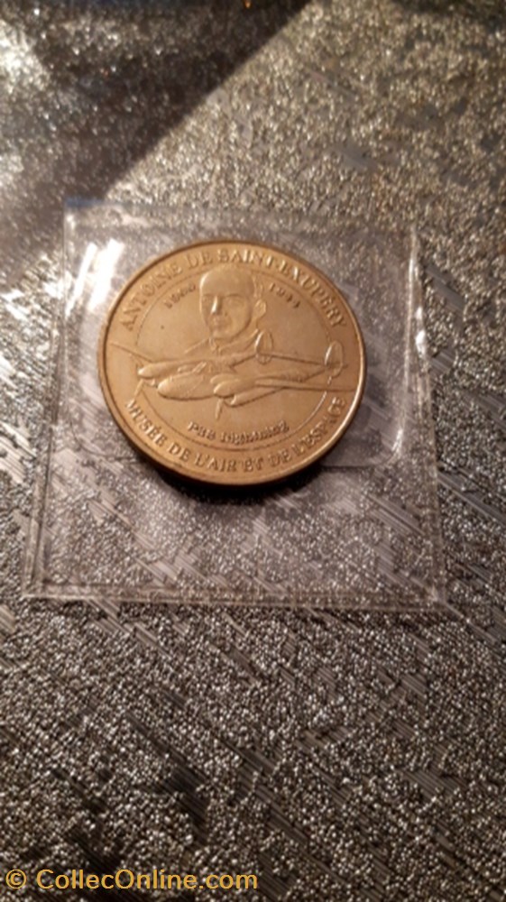 Medaille Antoine st exupery Musée de l'air et de l'espace medaille antoine st exupery musee de air et de espace