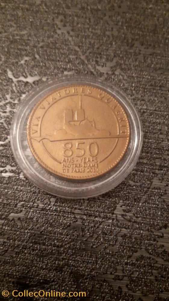 medaille jeton notre dame de paris