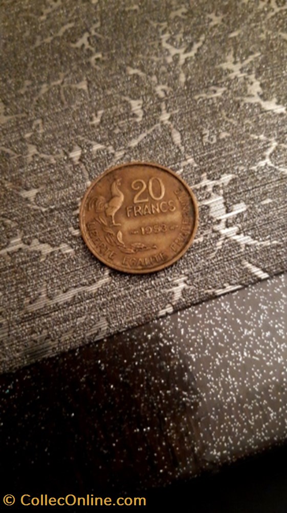 20 francs 1953 Guiraud monnaie 20 francs 1953 guiraud